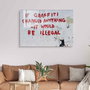 Wallity Cuadro Decorativo de Vidrio Templado Multicolor 70 x 100 cm